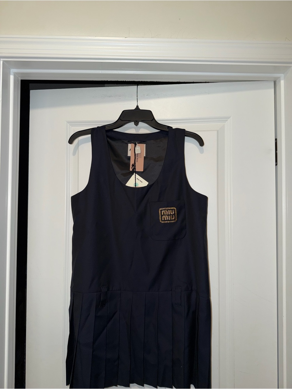 Miu Miu Batavia Pleated Dress